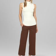 KiraGrace SLEEVELESS TURTLENECK: IVORY