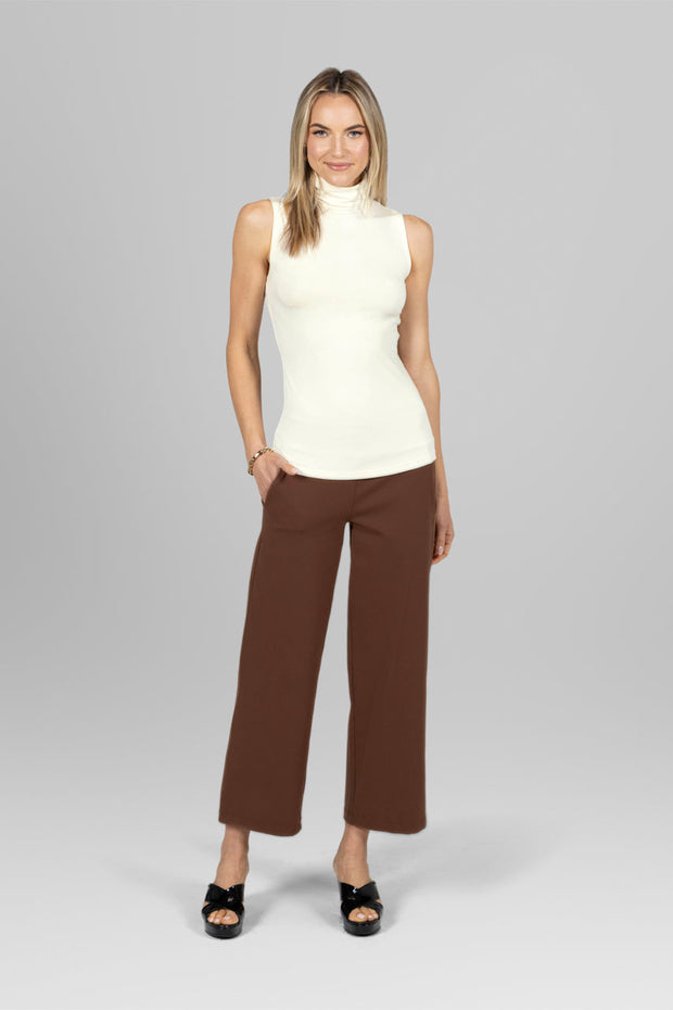 KiraGrace SLEEVELESS TURTLENECK: IVORY