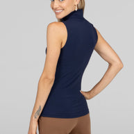 KiraGrace SLEEVELESS TURTLENECK: MARINE NAVY