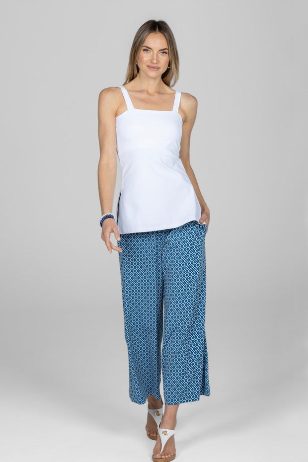 KiraGrace SIDE SLIT CAMI: WHITE