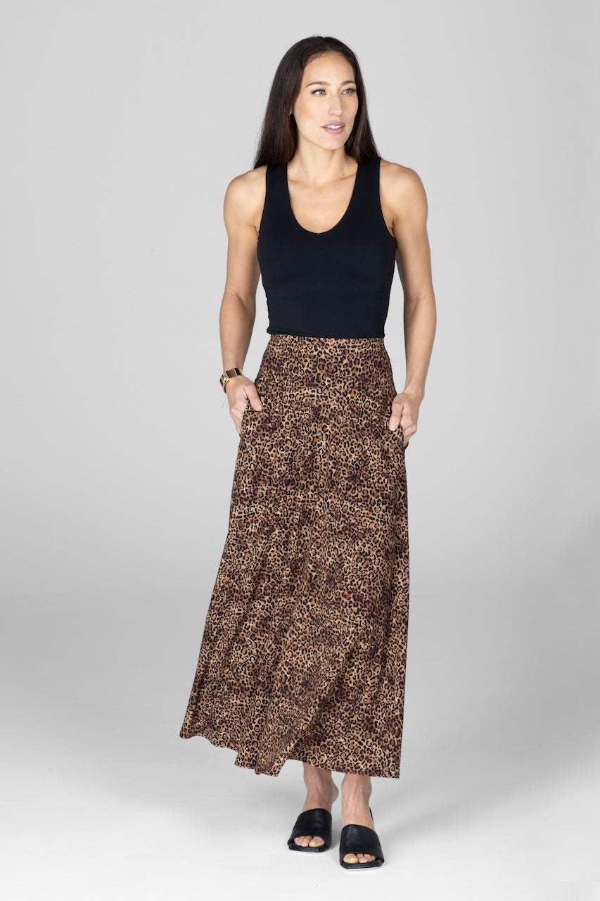 KiraGrace PORTOFINO SKIRT: LEOPARD