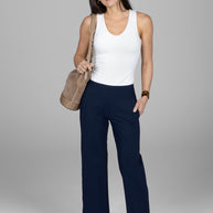 KiraGrace V-NECK TRAVEL TANK: IVORY