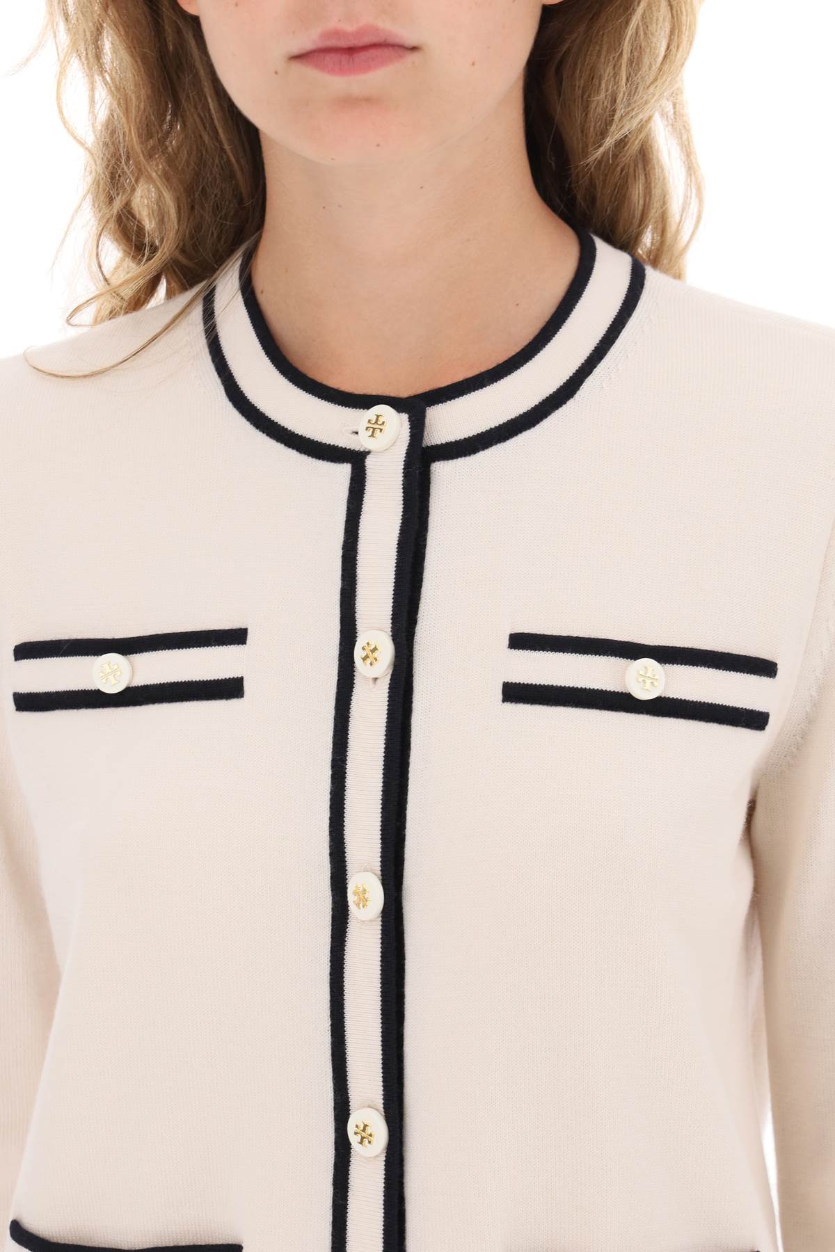 Tory Burch Kendra Merino Wool Cardigan