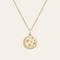 Zoe Lev 14K Diamond Celestial Necklace