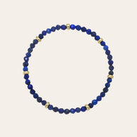 Zoe Lev 14K Gold Blue Lapis Segment Bead Bracelet