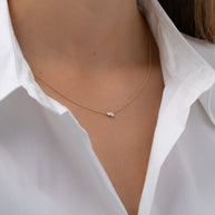 Zoe Lev Diamond Toi Et Moi Necklace