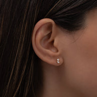 Zoe Lev Diamond Toi Et Moi Stud Earrings