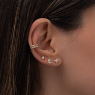 Zoe Lev Diamond Toi Et Moi Stud Earrings