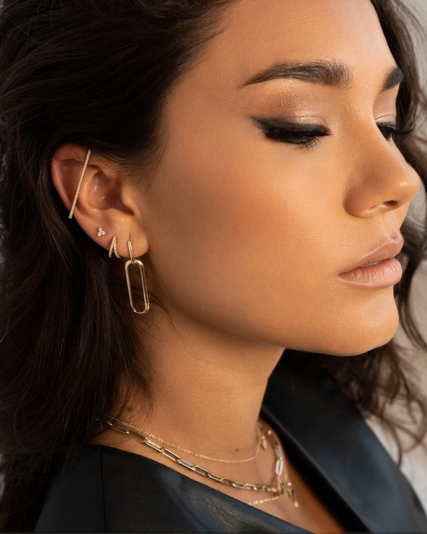 Zoe Lev Diamond Trio Stud Earrings