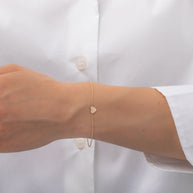 Zoe Lev 14k Gold Heart Bracelet