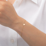 Zoe Lev 14k Gold Heart Bracelet