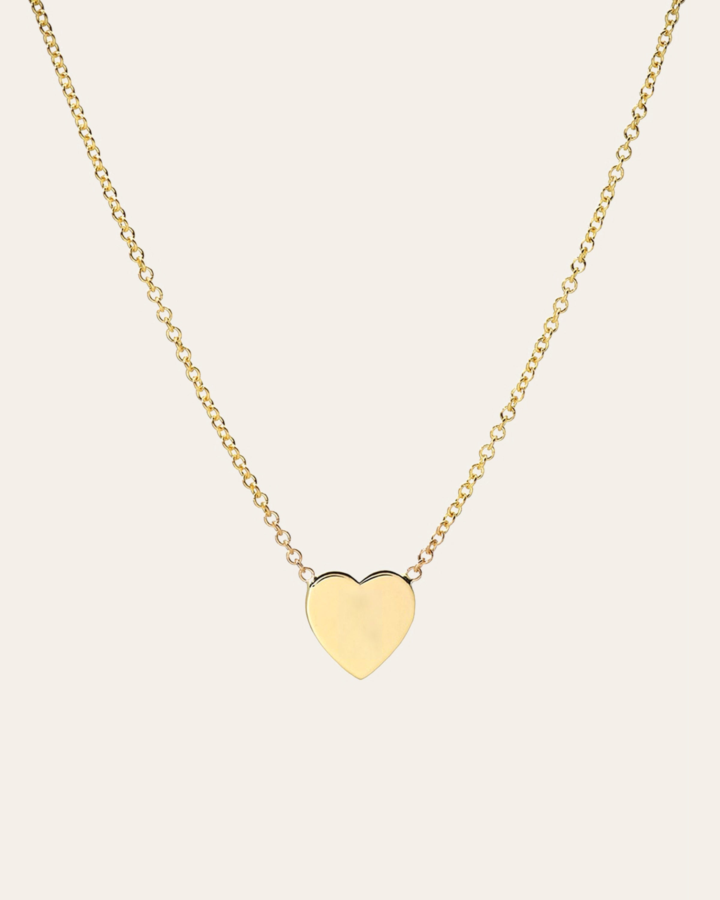 Zoe Lev Kids 14K Gold Heart Necklace