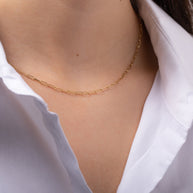 Zoe Lev 14k Gold Open Link Chain Necklace