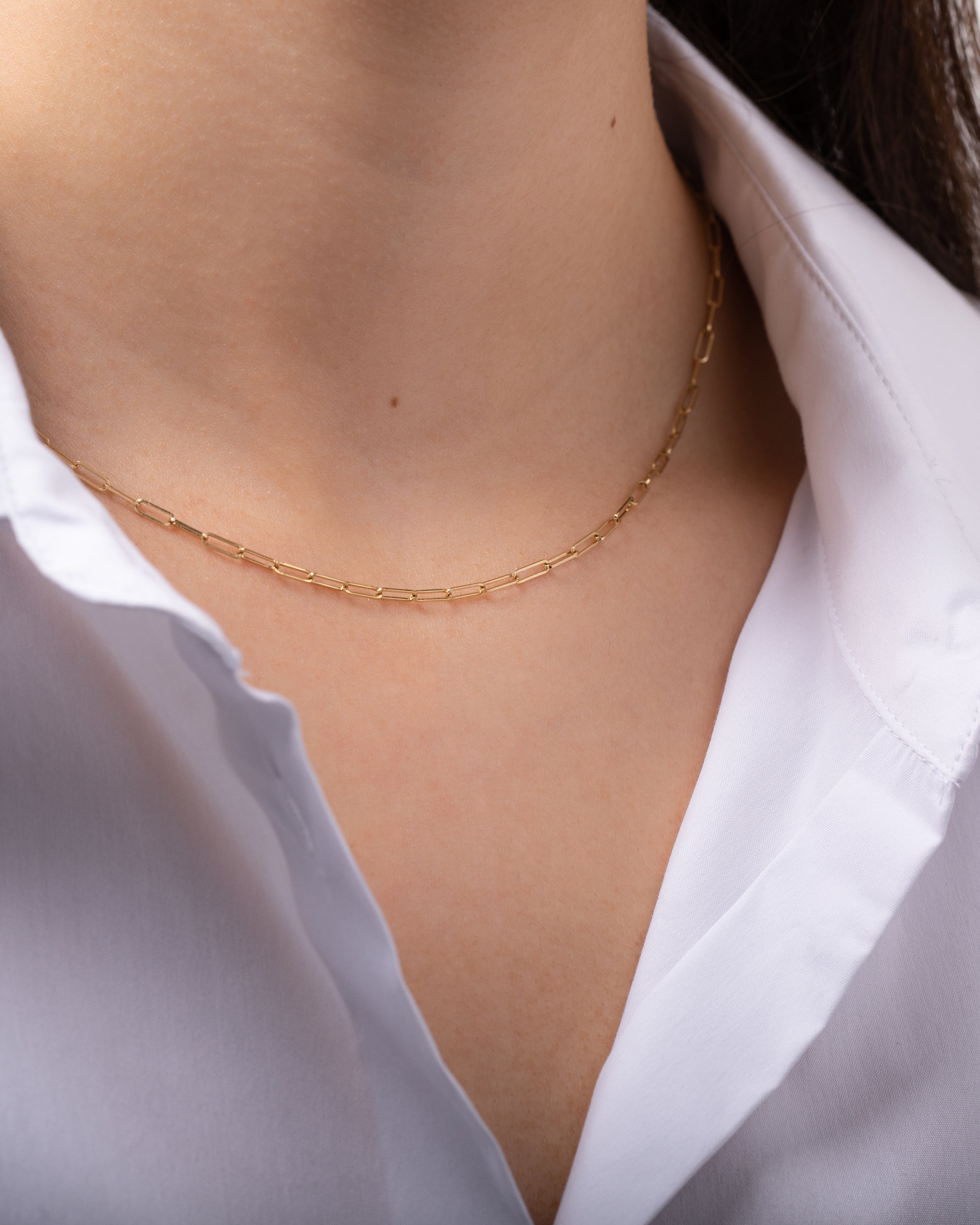 Zoe Lev 14k Gold Open Link Chain Necklace