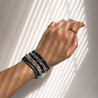 Zoe Lev 14K Gold Turquoise Segment Bead Bracelet