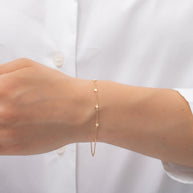 Zoe Lev 14k Gold Star Charms Bracelet