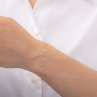 Zoe Lev 14k Gold Star Charms Bracelet