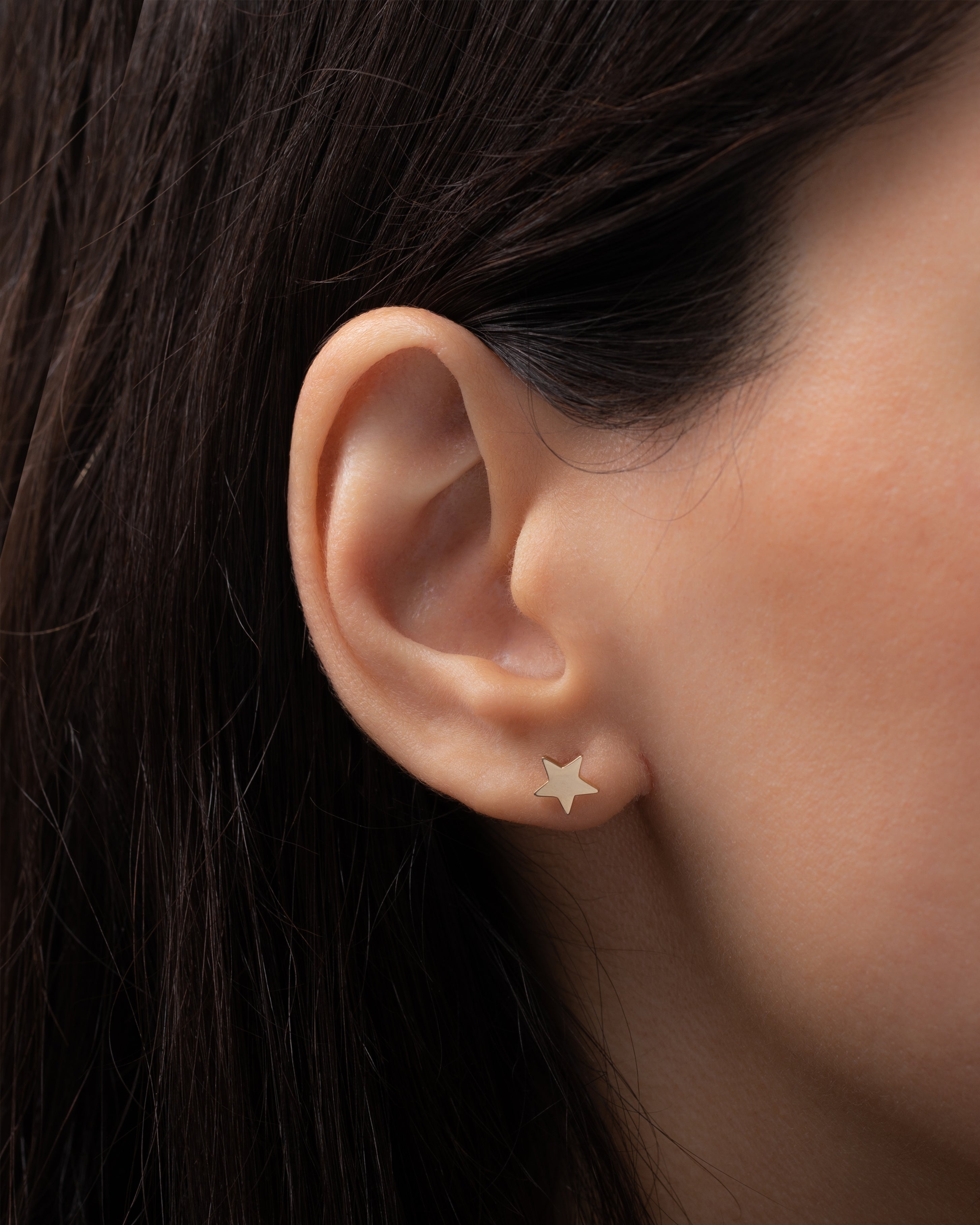 Zoe Lev 14k Gold Star Stud Earrings