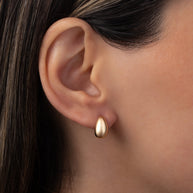 Zoe Lev 14k Gold Thick Dome Huggie Earrings