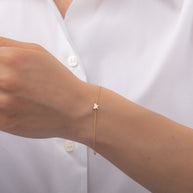 Zoe Lev 14k Gold Tiny Butterfly Bracelet