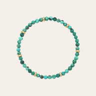 Zoe Lev 14K Gold Turquoise Segment Bead Bracelet
