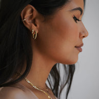 Zoe Lev Diamond Starburst Huggie Earrings