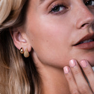 Zoe Lev 14k Gold Thick Dome Huggie Earrings