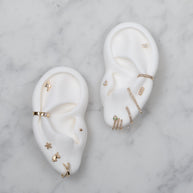 Zoe Lev 14K Gold And Diamond X Stud Earrings