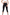 Gianine NINA BLACK High Waist Activewear Capri Legging
