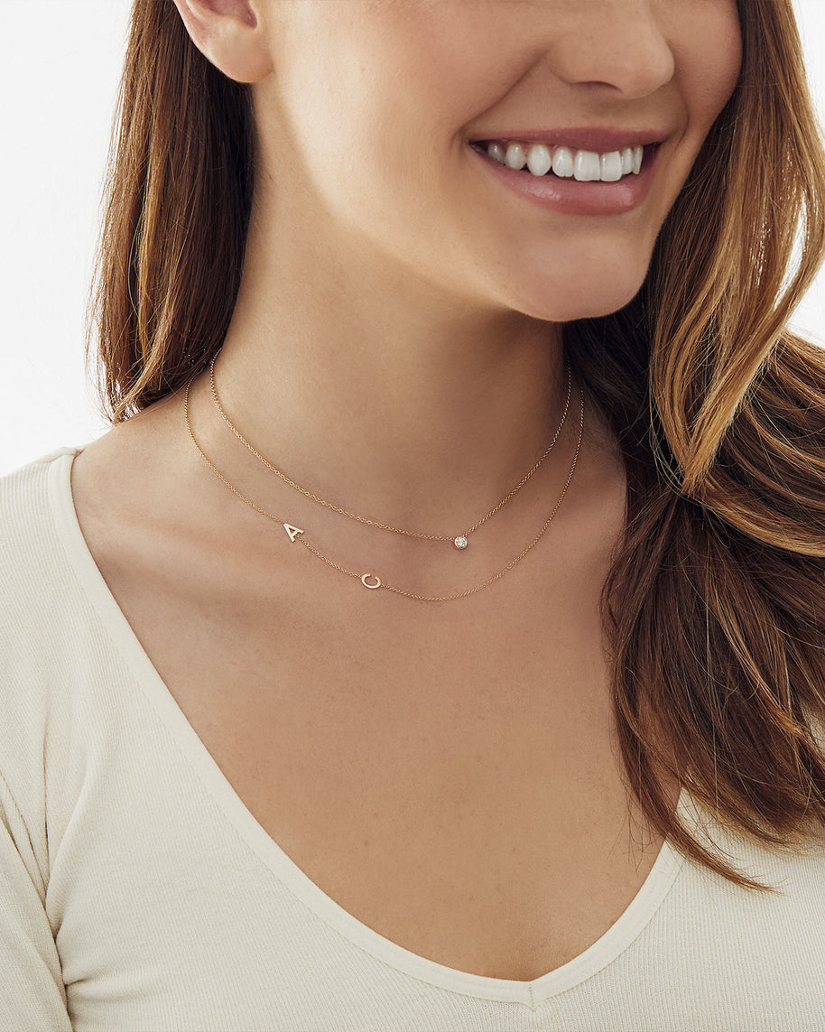 Zoe Lev Large Bezel Diamond Necklace