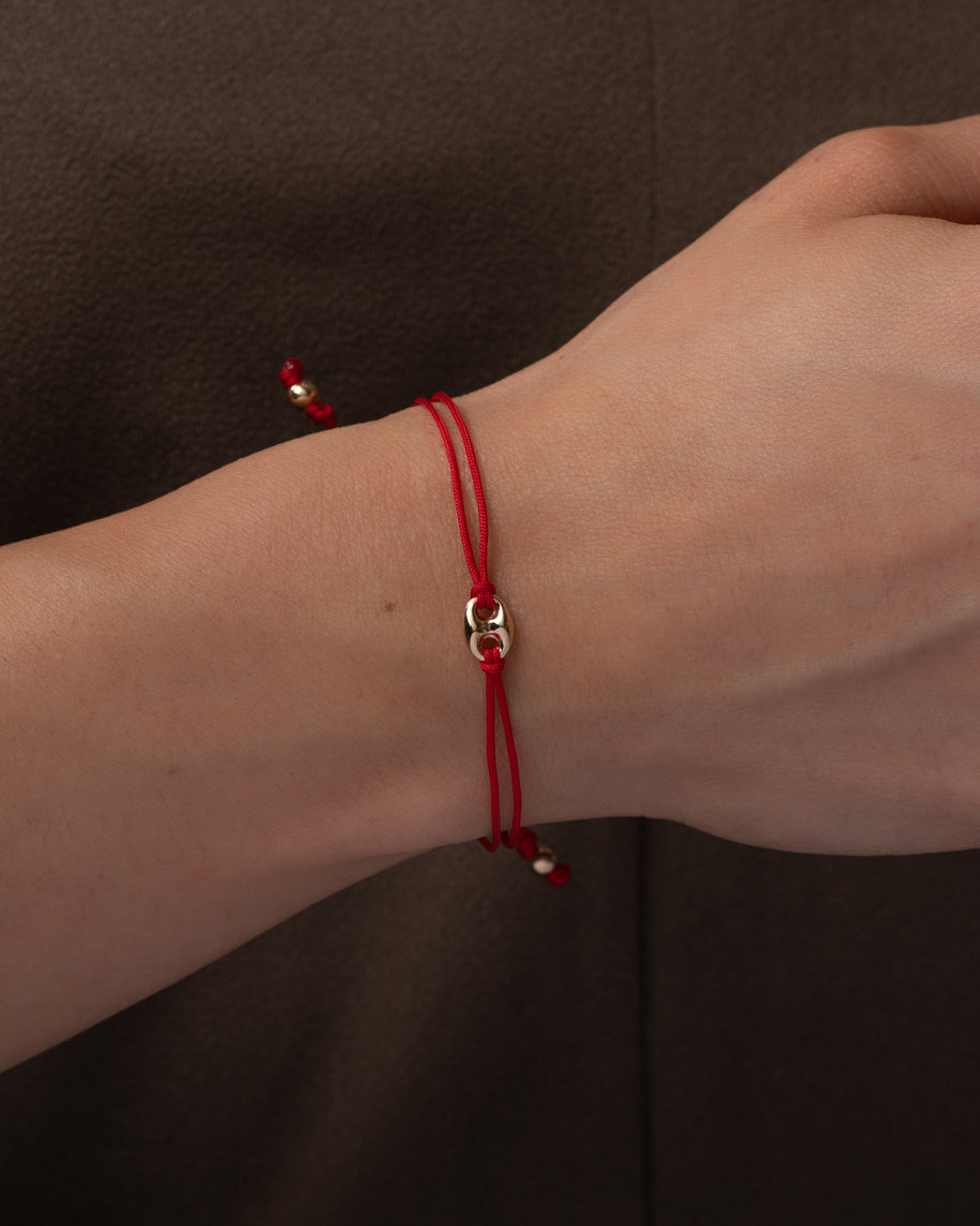 Zoe Lev 14k Gold Button Fortune Bracelet