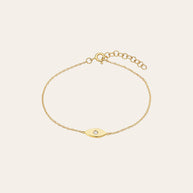 Zoe Lev 14k Gold Diamond Evil Eye Bracelet