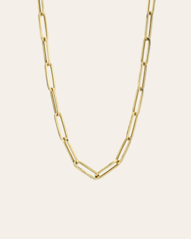 Zoe Lev 14k Gold Extra Large Paper Clip Chain Necklace