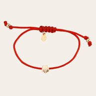 Zoe Lev 14k Gold Flower With Diamond Fortune Bracelet