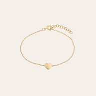 Zoe Lev 14k Gold Heart Bracelet