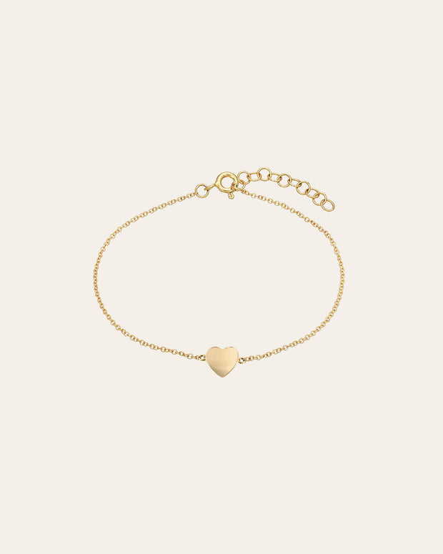 Zoe Lev 14k Gold Heart Anklet
