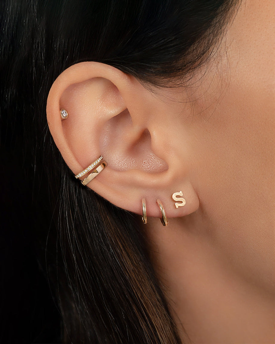 Zoe Lev 14K Gold Small Huggie Earrings