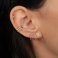 Zoe Lev 14K Gold Small Huggie Earrings