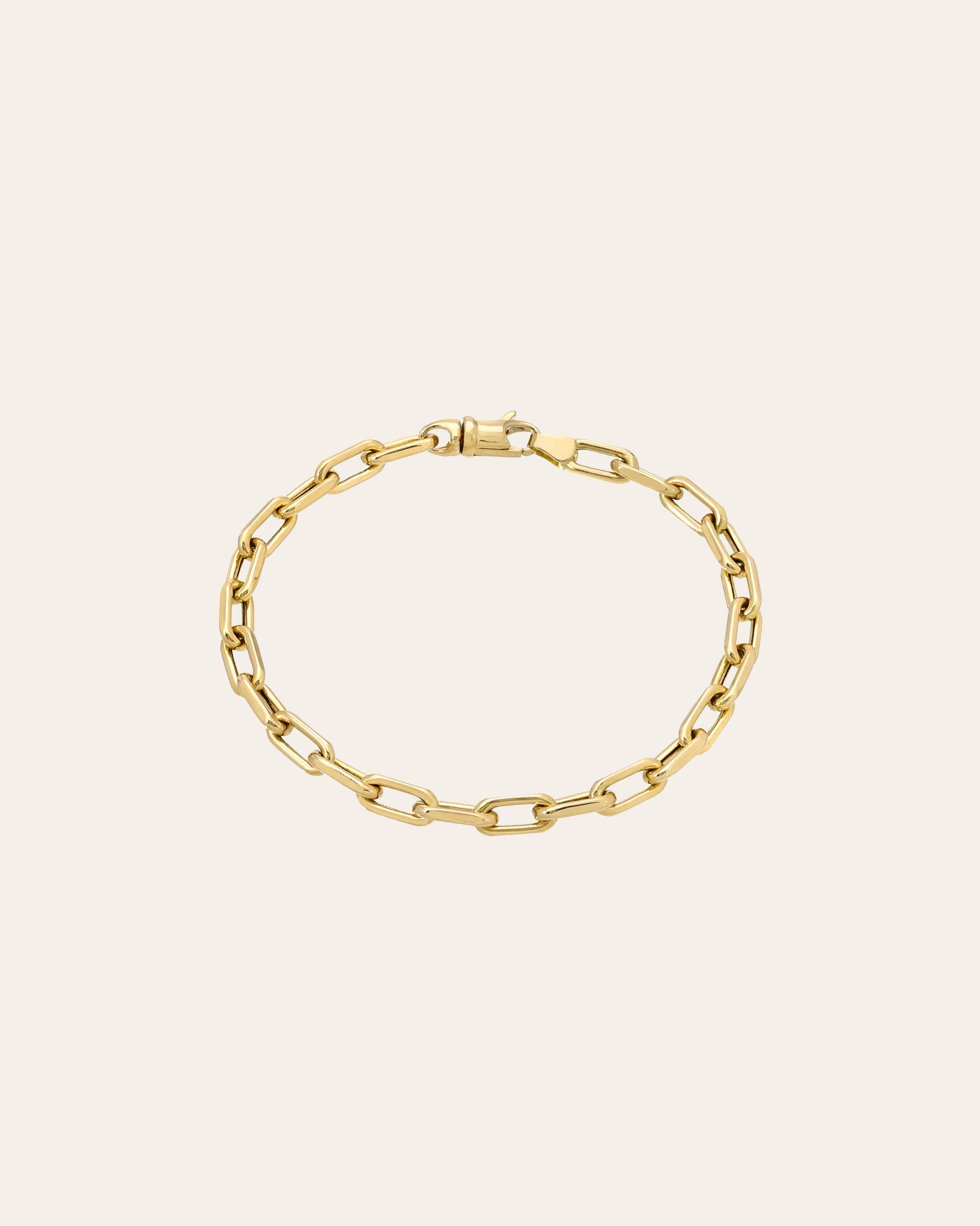 Zoe Lev 14k Gold Large Open Link Chain Bracelet