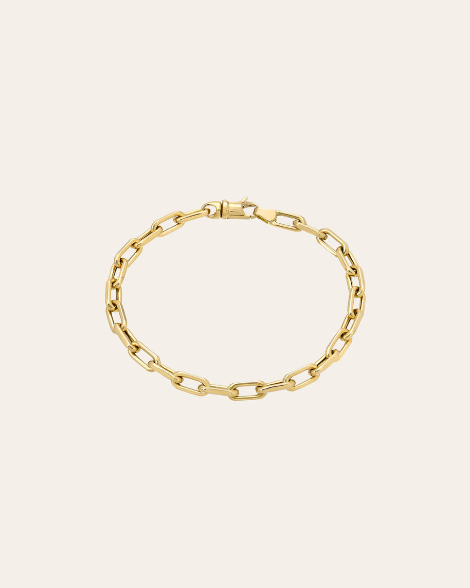 Zoe Lev 14k Gold Large Open Link Chain Bracelet