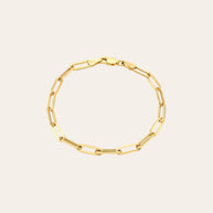 Zoe Lev 14k Gold Large Paper Clip Chain Bracelet