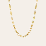 Zoe Lev 14k Gold Large Paper Clip Chain Necklace