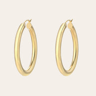 Zoe Lev 14k Gold Large Thick Hoop Earrings