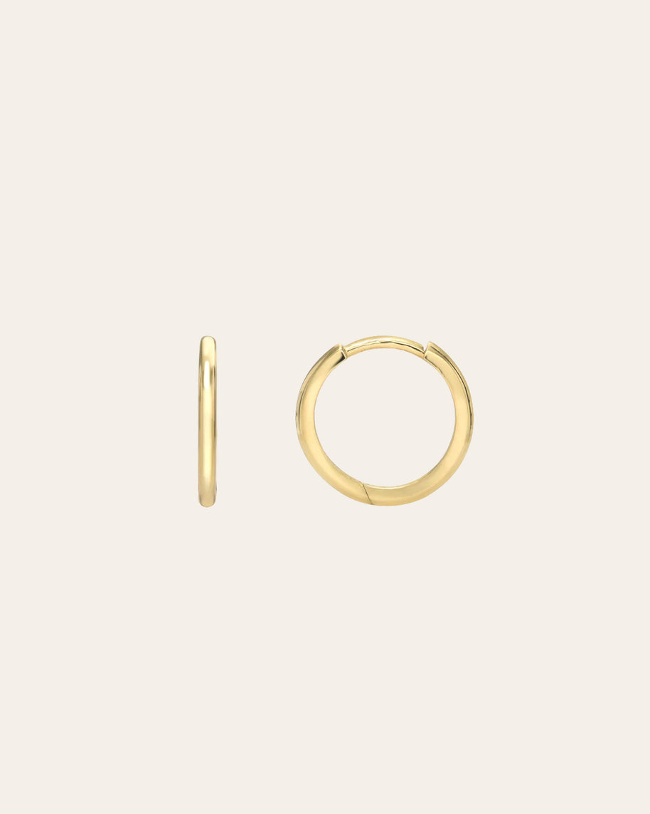 Zoe Lev 14k Gold Medium Huggie Earrings