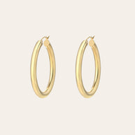 Zoe Lev 14k Gold Medium Thick Hoop Earrings