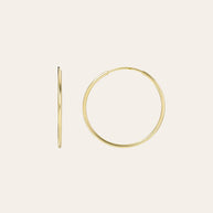 Zoe Lev 14k Gold Medium Thread Hoop Earrings