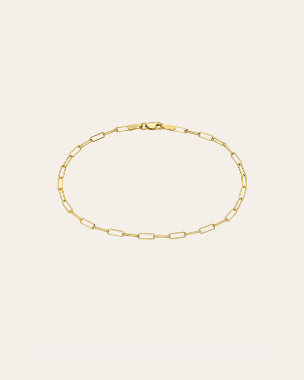 Zoe Lev 14k Gold Open Link Chain Anklet