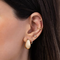 Zoe Lev 14k Gold Small Bubble Hoops