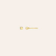 Zoe Lev 14k Gold Small Cube Stud Earrings