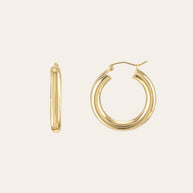 Zoe Lev 14k Gold Small Thick Hoop Earrings